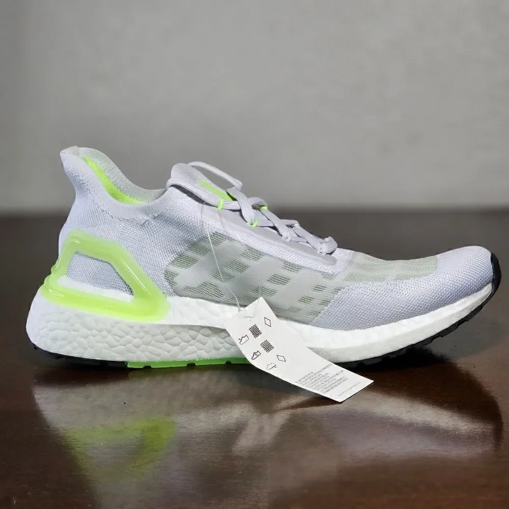Adidas Ultraboost Summer Ready Running Shoes Grey White Green S.RDY FY3472 7.5